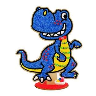 儿童雪花泥画diy手工制作材料包水晶泥粘土EVA立体胶画彩色板玩具