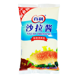 百利香甜清爽沙拉酱700g*12包 商用汉堡手抓饼寿司蔬菜专用沙拉酱