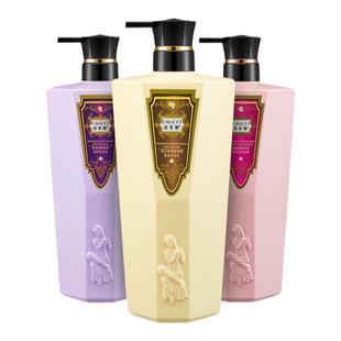 迪菲娜香草玫瑰洋甘菊精油香氛沐浴露家庭大瓶装芳香保湿沐浴乳液