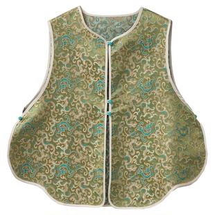 特惠 双面穿真丝宋锦马甲开衫桑蚕丝国风新中式马夹上衣夏