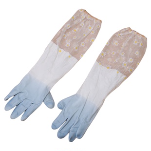 加绒加厚手套长款洗碗家务厨房清洁耐用型橡胶胶皮加长防水洗衣服