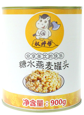【整箱82.88元】燕麦罐头900g