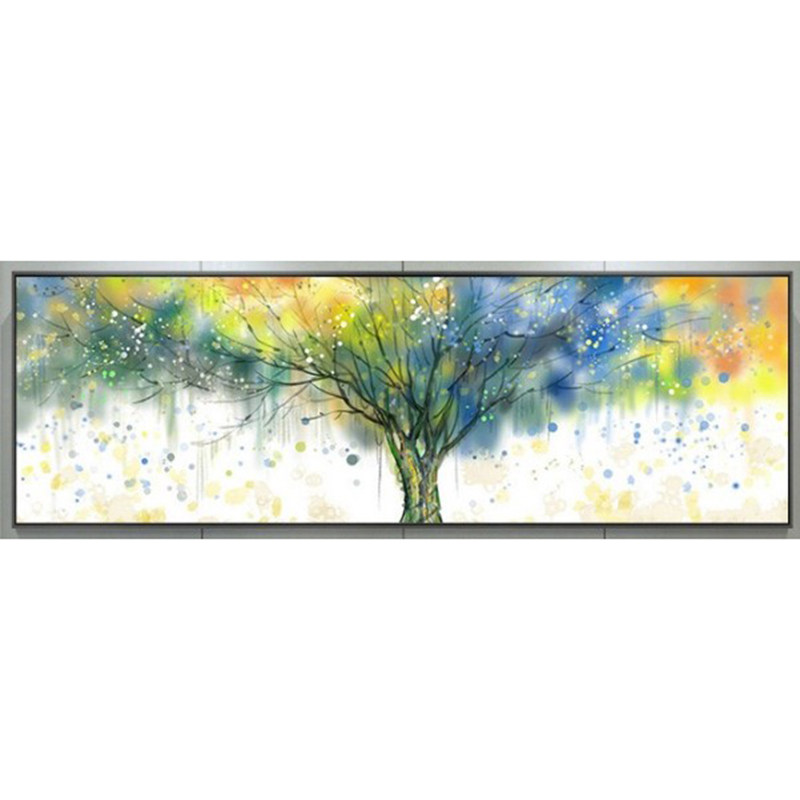 新款印花正品DMC十字绣 客厅卧室床头现代简约装饰画 四季发财树