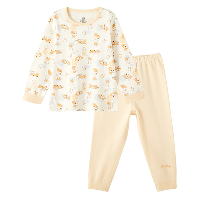 Goodbaby好孩子秋衣秋裤套装男女宝春秋纯棉保暖内衣儿童打底睡衣