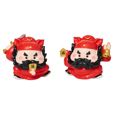 「正气守家门 财运满乾坤」 钟馗职场工位桌面摆件情绪稳定装饰品