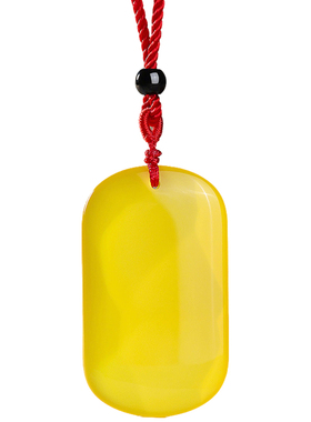 妙韵天然玉石无事牌吊坠男女款