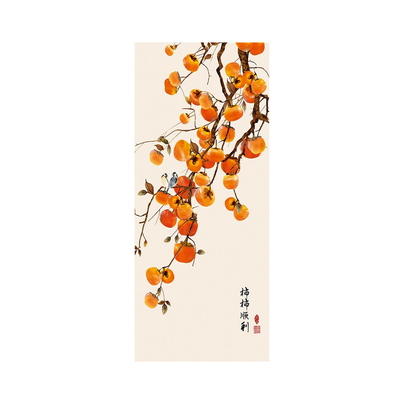 创意贴画柿柿如意电梯门磁吸贴