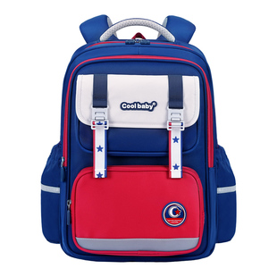 COOLBABY书包男生女孩小学生减负2024新款三到六年级大容量高颜值