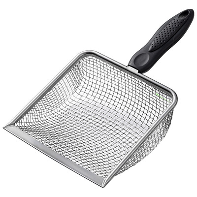 不锈钢细孔网状猫砂铲小孔大号猫咪铲屎神器膨润土核桃砂矿砂用品