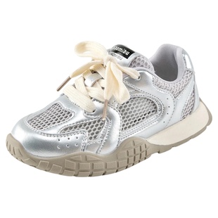 小米步女童运动鞋2025夏季款网面透气跑步鞋儿童休闲鞋中大童男鞋