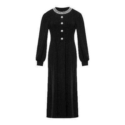 【商场同款】Lakoradior拉珂蒂通勤女秋冬新款气质香风钉珠连衣裙