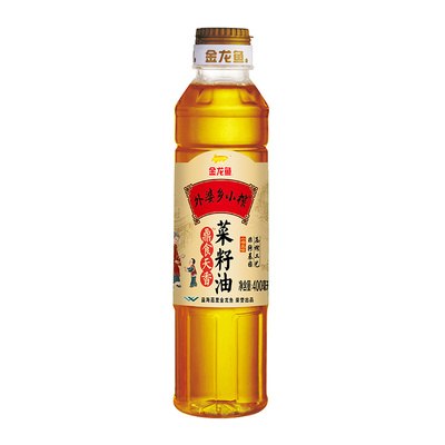 金龙鱼外婆乡小榨鼎食天香菜籽油 400ml非转基因家用植物油