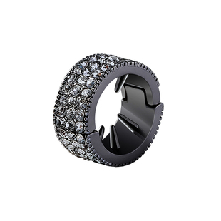 黑色圆形金属发扣男士刘海发夹2026新款高级感侧边碎发夹发卡发饰