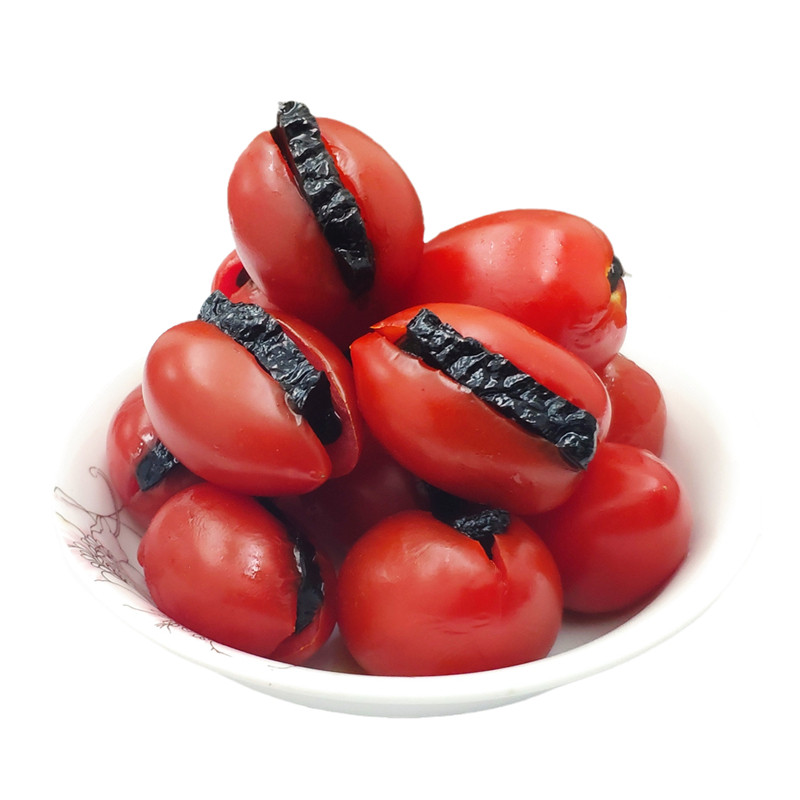 潮芮番茄乌梅条夹乌梅肉无核梅子蜜饯果脯果干台湾风味网红小零食