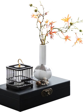 陶瓷花瓶花艺新中式水墨组合摆件