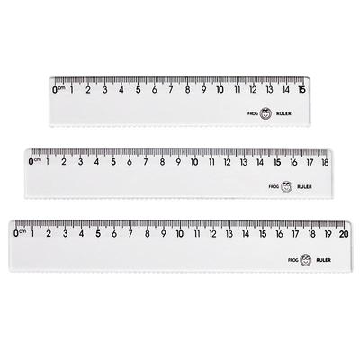 透明大数字直尺子带波浪线