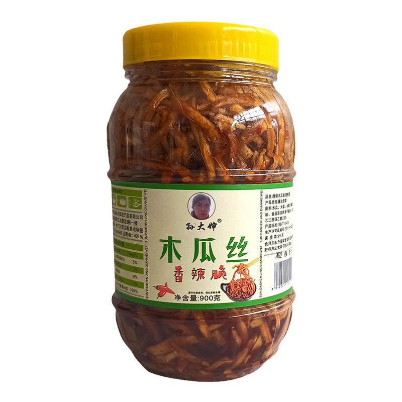 孙大婶香辣木瓜丝条酱菜批发不辣