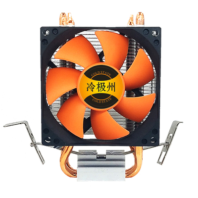 冷极州 2热管CPU散热器超静音CPU风扇775AMD1155 1150台式机电脑