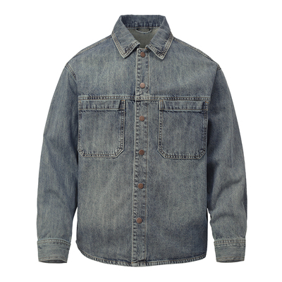 春季牛仔衬衫男新款休闲上衣外套