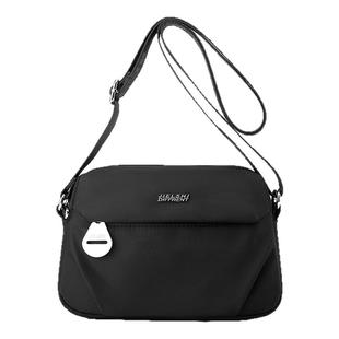 斜挎包女2024新款时尚休闲牛津布女包简约轻便背包女帆布单肩小包