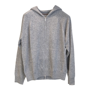 lp秋冬新款连帽拉链针织衫毛衣上衣老钱风商务休闲羊毛开衫外套男