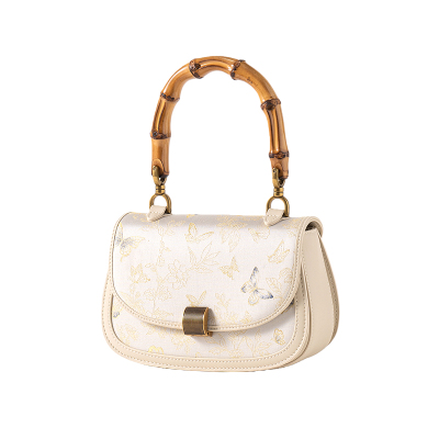 上海故事名家宋锦单肩斜挎竹节包