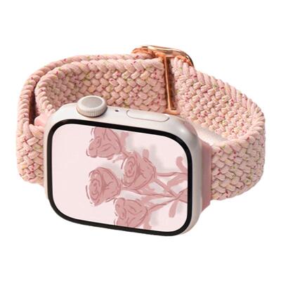 适用iwatch编织滑扣小蛮腰表带