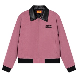 AFGK25FW基础刺绣底特律夹克美式复古翻领外套男女春秋休闲上衣