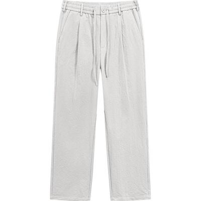 GXG男装 【零压系列】春秋多色泡泡纱弹力简约锥形长裤休闲裤男