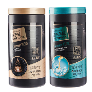 章华丝精鱼子酱染烫修护发膜透明质酸1L大容量护发素防枯改善毛躁