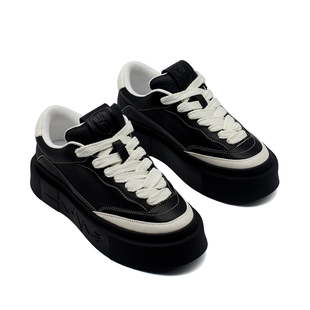 【帽子先森】谁懂呀厚底松糕鞋男真皮高街滑板鞋欧货休闲低帮鞋潮