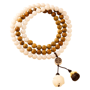 云澜道家法器饰品和田玉定制多宝手串男流珠转运珠护身符手链女