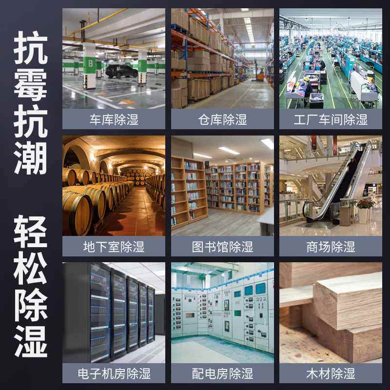 湿睿工业除湿机大功率商用车仓库除湿器间抽湿机配电房地下室防潮