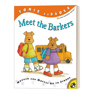 遇见巴克 英文原版 Meet the Barkers Morgan and Moffat Go to School 摩根和莫法特去上学 儿童幽默绘本 英文版 进口英语原版书