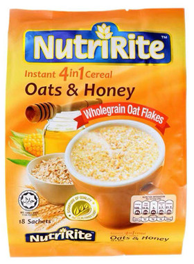 马来西亚速溶麦片原装进口蜂蜜早餐多合一即溶NutriRite美趣力牌