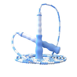 竹节跳绳儿童小学生专用幼儿园初学者大班宝宝入门软珠不打结绳子