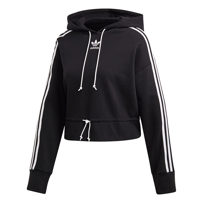 Adidas/阿迪达斯正品 三叶草CROPPED HOODIE女子休闲套头衫FN2790