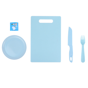 儿童塑料刀菜板砧板安全不伤手水果刀幼儿切水果小刀具玩具蔬菜刀