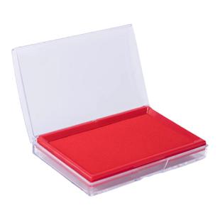 得力红色印台油性印台大号【快干】印泥盒印油秒干速干财务会计速干蓝色黑色印章按手印指纹办公用品9864