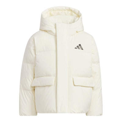 Adidas/阿迪达斯正品冬季儿童拉链连帽宽松保暖日常羽绒服KG5506