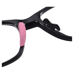 眼镜配件硅胶鼻垫卡扣鼻托近视镜套入式鼻梁垫半月形减压防滑托叶