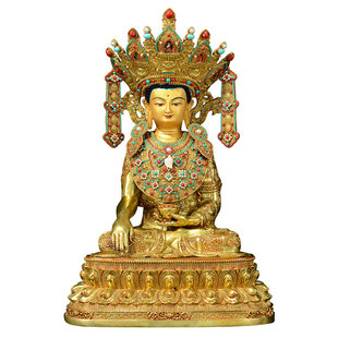 欧斯特全鎏金《觉卧佛》精工铜《觉沃佛》释迦牟尼铜佛像摆件