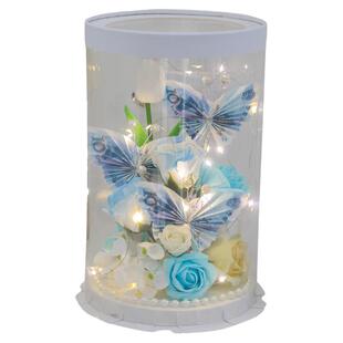 创意手工diy蝴蝶仿真花礼盒材料包花艺有钱花生日情人节礼物女友