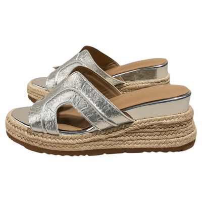 7cm增高厚底一字拖鞋女高跟鞋