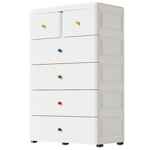 收纳柜抽屉式收纳盒储物柜杂物衣服婴儿童宝宝衣柜置物斗柜床头柜