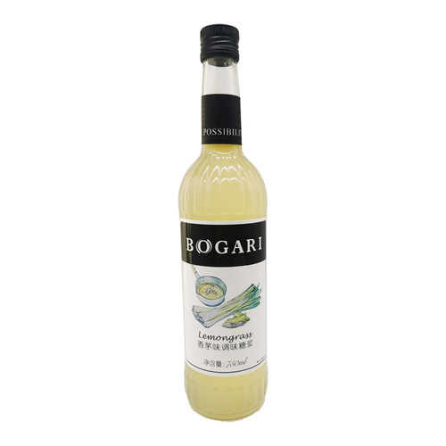 BOGARI宝珈丽香茅味调味糖浆果露咖啡苏打水750ml奶茶店专用果糖