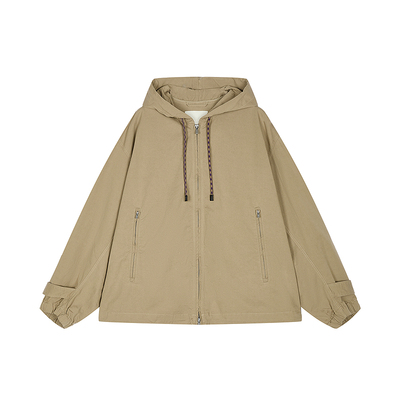 【秋冬上新】JNBY/江南布衣25秋新品夹克外套宽松连帽5P8610800