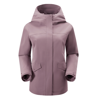 抓绒外套防风防水三合一冲锋衣女