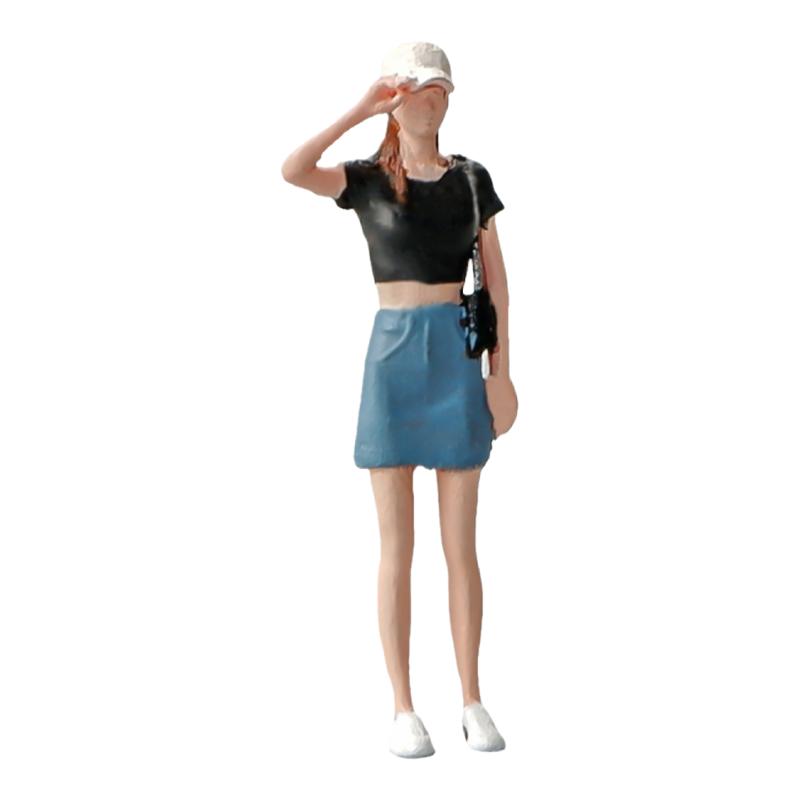 仿真1:64女人男人女孩微缩场景树脂小人模型沙盘道具摆件手办收藏