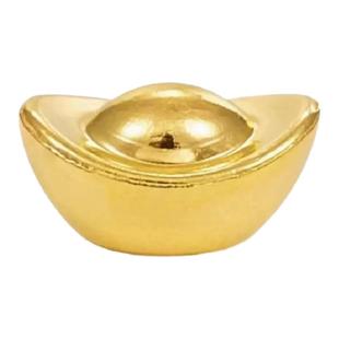 沙金保色小元宝通孔隔珠diy散珠手工编织绳串珠手链项链首饰品配